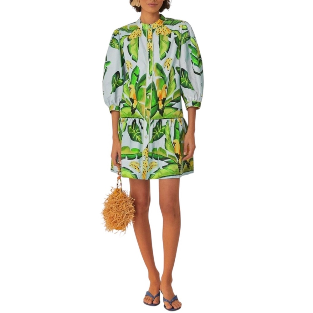 NWT FARM Rio Summer Foliage Dress Size M - Picture 3 of 10